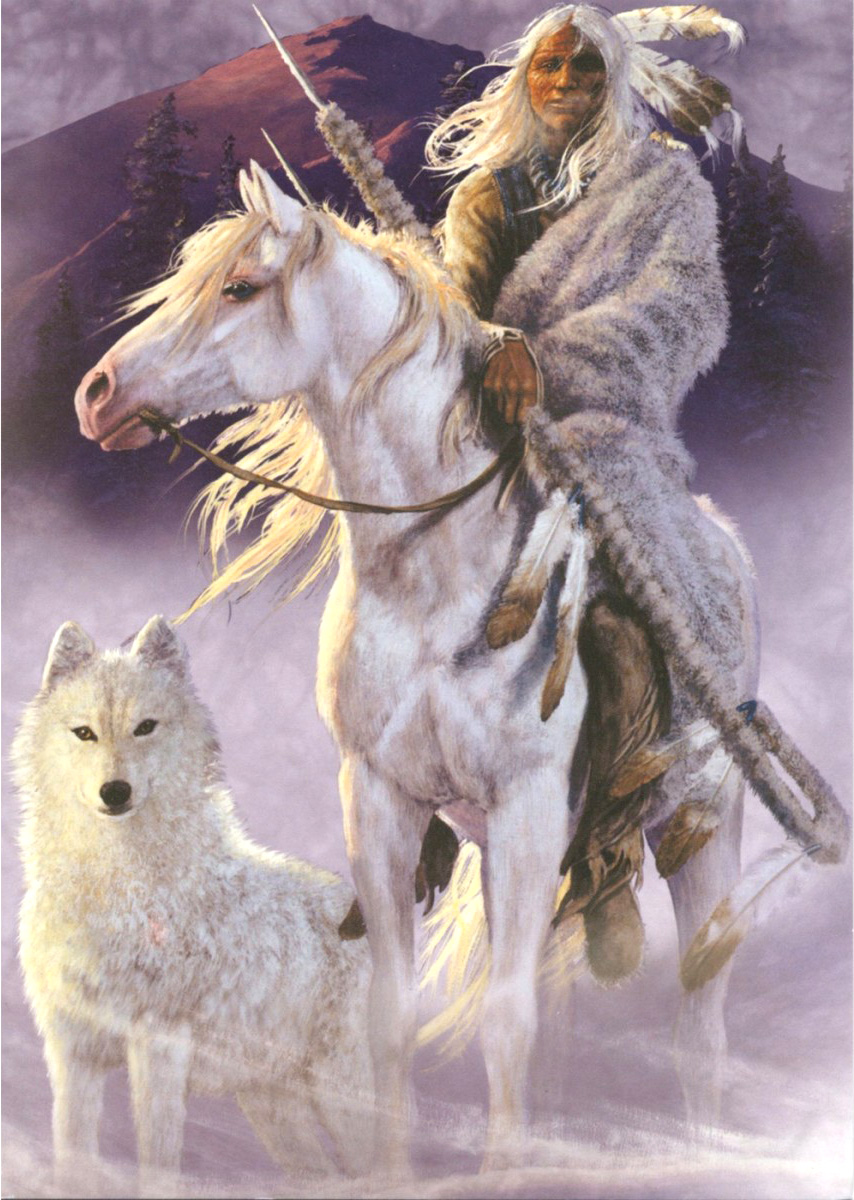 One White Horse Standing